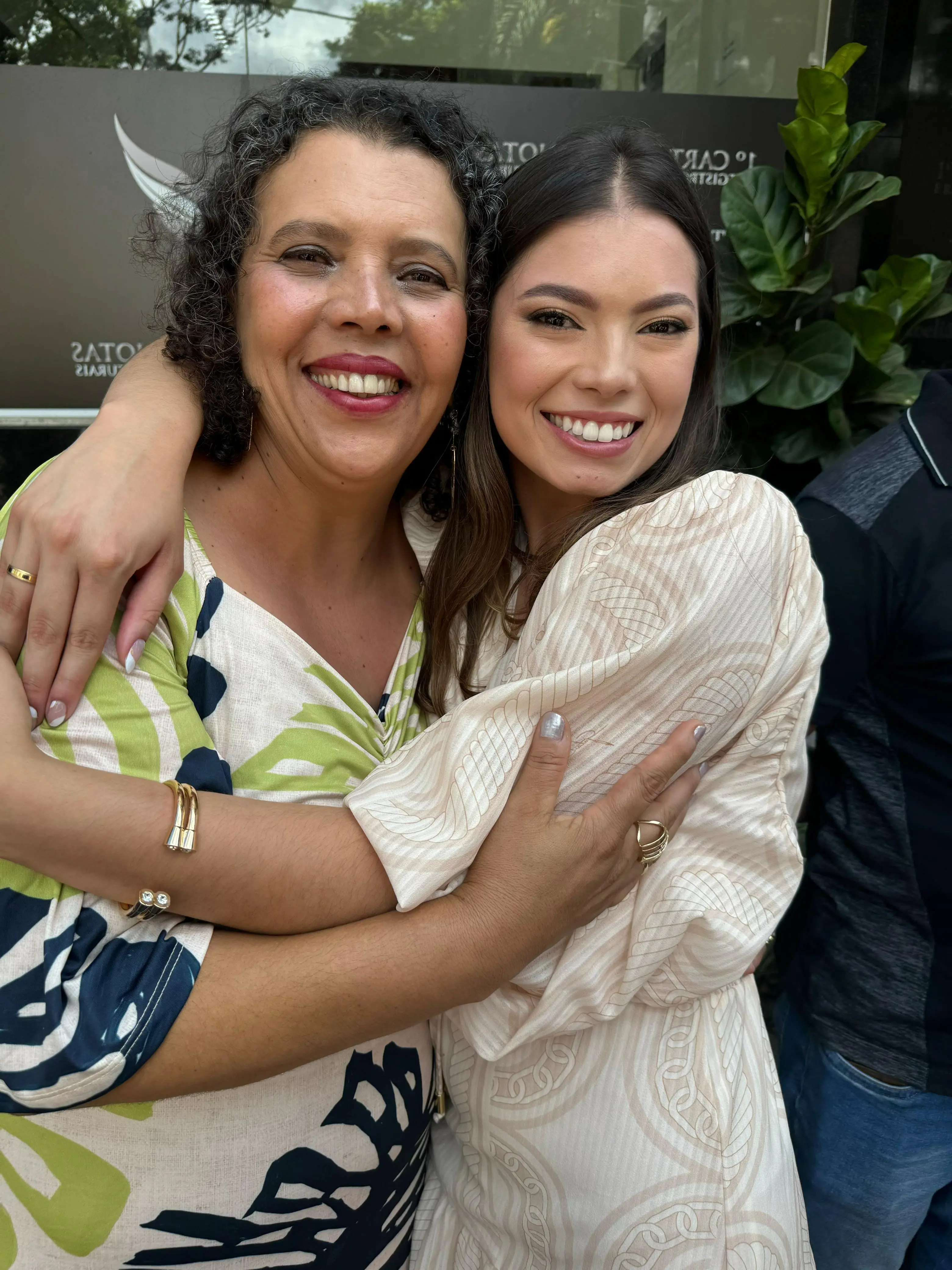 Bruna e sua mãe
